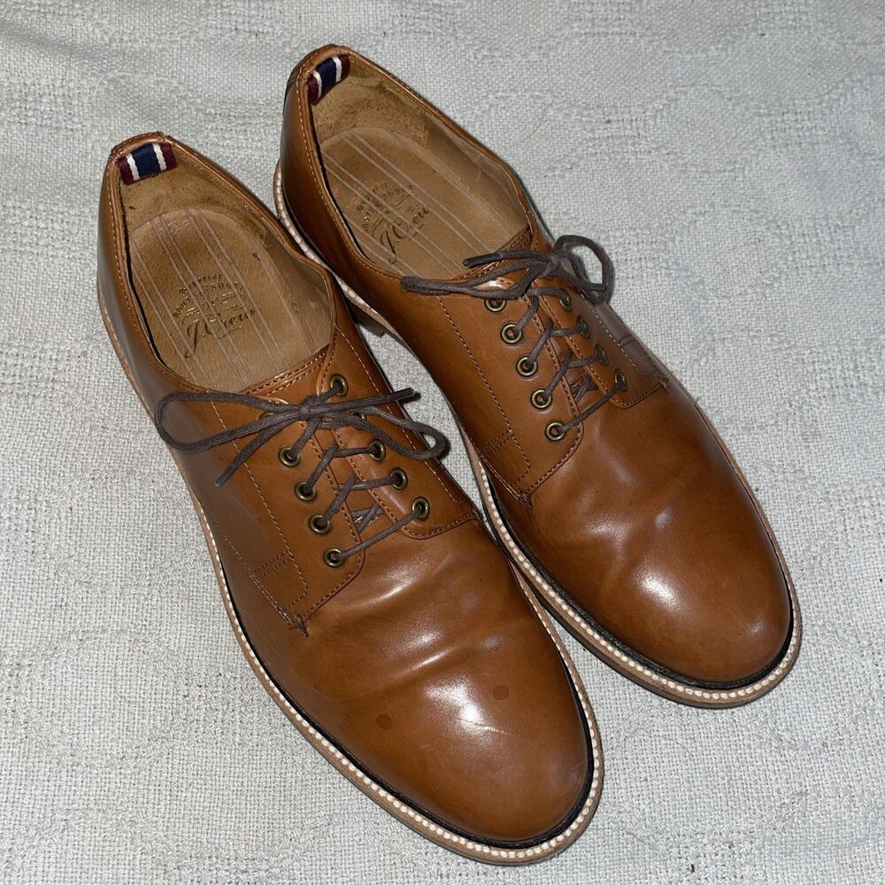 J. Crew Men’s Dress Shoes Size 10 M Brown Leather Going Out Business Party